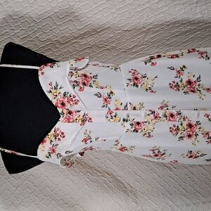 Crystal Doll size S floral print full length dress